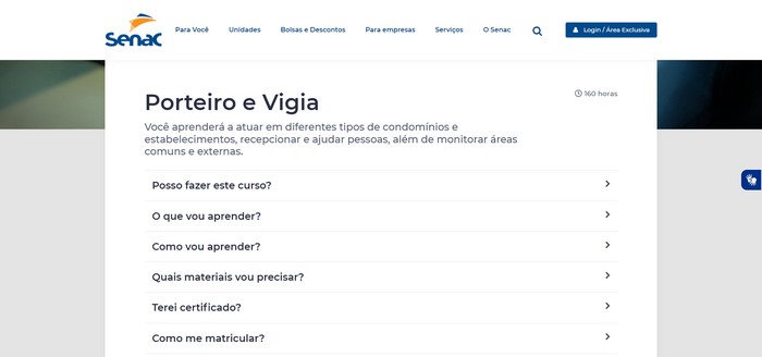 Curso de Porteiro e vigia